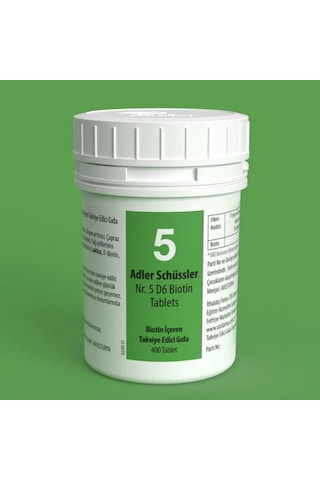Adler Schüssler Nr.5 Biotin 400 Tablet Adler Schüssler Nr.5 Biotin 400 Tablet