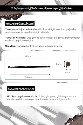 Far Fırçası Cre'ars Short Shader Brush 128