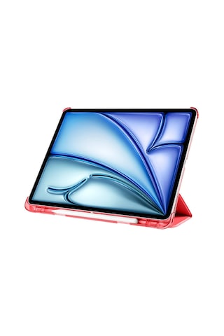 Kilifone - İpad Air 13 2025 M3 Uyumlu - Tablet Kılıfı Smart Cover Kalem Bölmeli Standlı 1-1 Kılıf - Mor - T36490 Kılıf