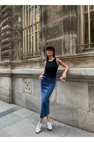 Defymoda Kaşkorse Kumaş Bluz Siyah