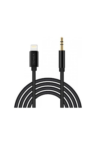 Tonex AX-02 Lightning to 3.5mm Audio AUX Ses Kablosu Siyah