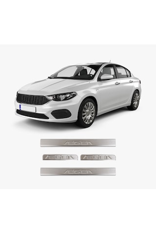 Fiat Egea Uyumlu 2015 Ve Üzeri Krom Kapı Eşiği 4 Kapı Paslanmaz Çelik