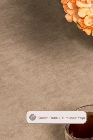 Elart Soft Kadife Masa Örtüsü Dikdörtgen 150x220 Cm Vizon Vizon