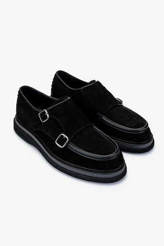 Valmenti Erkek Hakiki Deri Casual Ayakkabı 1068 5003 Erk Ayk Sk24-25 Syh Suet/dr Siyah