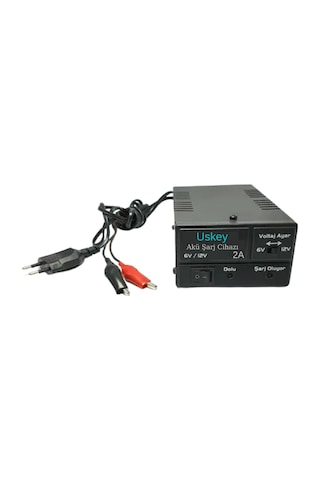 Uskey 6V-12V Ayarlı 2 Amper Akü Şarj Cihazı