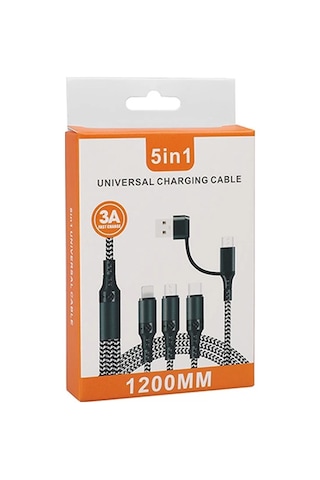 Ally Pd Iphone Li Ghtni Ng Type-c Mi Kro Hizli All İn 1 Sarj Kablosu Kopmaz Halat 1.20- 5775