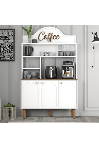 Bohem Kahve Köşesi 120cm - Beyaz Beyaz