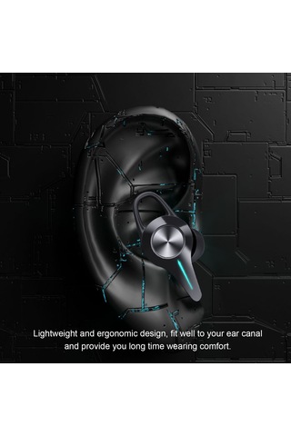 Teltree K5 Bluetooth Oyun Kulaklığı: 45ms Düşük Gecikme, 9d Hifi Ses, Gürültü Önleme, Led Aydınlatma, Şarj Kutusu Dahil