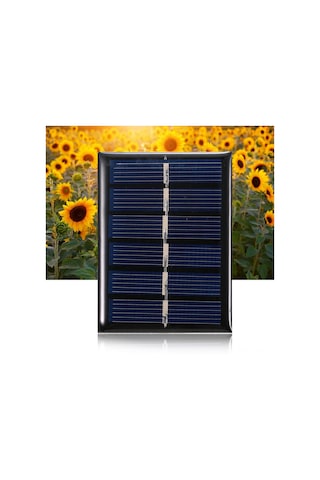 Qingmipy 0.3w 3v 100ma Çok Kristal Silikon Güneş Paneli - Ip65 Su Geçirmez, Dış Mekan, Kamp, Bahçe Kullanıma Uygun, 6.5x4.8cm