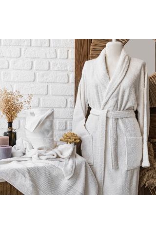 Schafer Home Sally Jakarlı Banyo Seti 6 Parça-gri/beyaz Gri - Beyaz