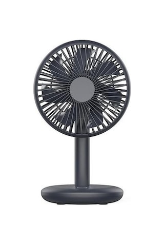 Masaüstü Fan 2000 Mah Pil Kapasitesi Usb Şarj Masası Süper Sessiz Dizüstü Soğutucu Masaüstü Fan 4 Hız Soğutma Araçları Xdefop Siyah