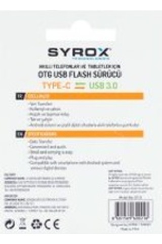 Syrox Syx-Dt13 Usb-3.0 Den Type-C Dönüştürücü Otg