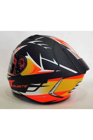 MT Kask Revenge 2 Acosta A37 Mat - Şeffaf Vizörlü