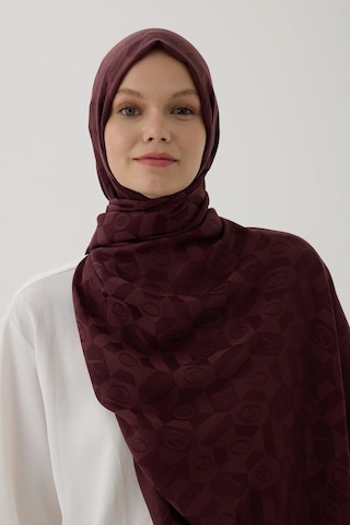 Valentino Orlandi Logo Serisi Monogram Şal - 06244 Bordo