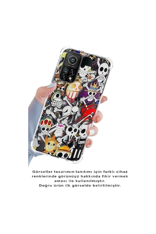 Xiaomi Redmi Note 9 Köşe Korumalı Antişok Kapak Anime Tasarımlı Şeffaf Silikon Kılıf