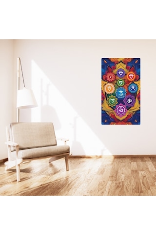 Bohem Tablo Çakra Spiritüel, Canlı Renkler Bohem Duvar Sanatı Çerçevesiz Poster