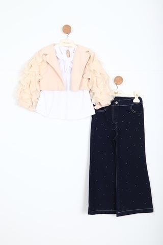Moonstar Xo Kids Kiz Çocuk Alt Üst Takım 4-7 Yaş 51034 Bej