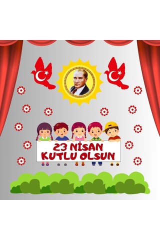 23 Nisan Kutlu Olsun Pano Süsü 03