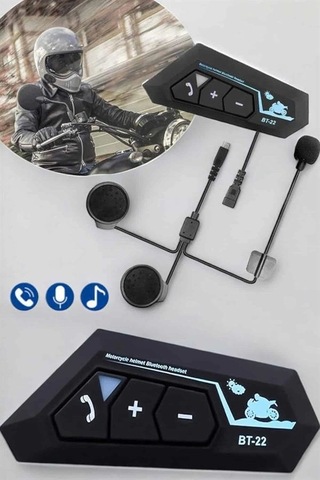 Kask Kulaklık Bluetooth Motosiklet Kulaklık Intercom Su Geçirmez 38284949