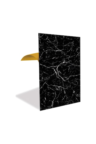 Tink Kendinden Yapışkanlı Siyah-beyaz Mermer Desenli Pvc Panel 41x62cm