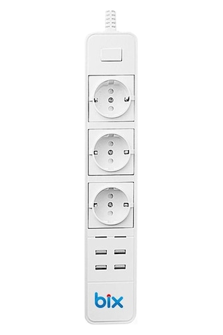 Bix BP-01 Android / Apple Uyumlu Wifi Akım Korumalı Hızlı Şarj Özellikli Akıllı Priz