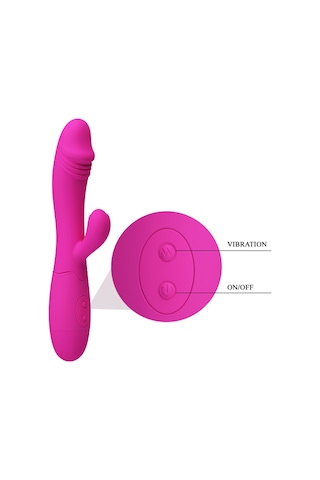 Truva Shop Pretty Love 30 Titreşimli G Noktası Ve Klitoral Uyarım İçin Özel Silikon Vibratör