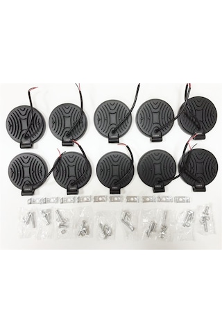 Replax 10 Adet 14 Led Yuvarlak Off Road Sis Farı Sis Lambası Çalışma Lam