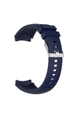 Samsung Galaxy Uyumlu Watch 46mm 22mm Krd-18 Silikon Kordon - Lacivert