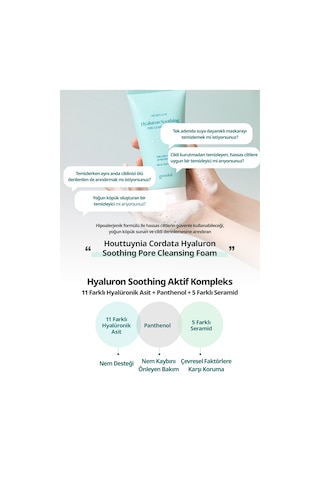 Gözenekleri Temizleyen Köpük Goodal Houttuynia Cordata Hyaluron Soothing Pore Cleansing Foam