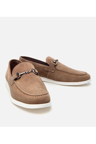 Hotiç Erkek Süet Deri Bej Toka Detaylı Günlük Loafer 02ayh305490a300 Bej