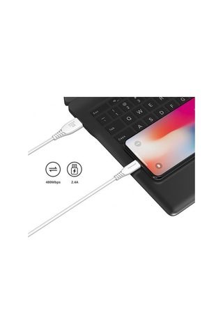Tronsmart LAC01 2.4A MFI Sertifikalı USB-A to Lightning Apple iPhone / iPad Uyumlu Hızlı Şarj ve Data Kablosu Beyaz 1.2 Metre
