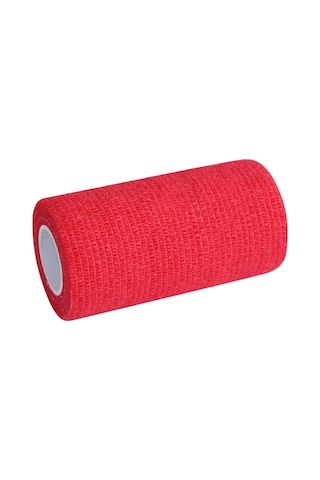 Esnek Karbon Bandaj Sabitleme Bandı Kırmızı 10 Cm X 4,5 M İç Kısım 6 Adet, 10 Cm Genişliğinde, 4,5 M Esnek, Elastik Kohasive Kendinden Yapışkanlı Spor Sabitleme Bandajı