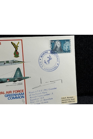 1973 İngiltere Kraliyet Hava Kuvvetleri Rafair Tattoo 73 Royal Air Force Fdc Islak İmzalı Limited