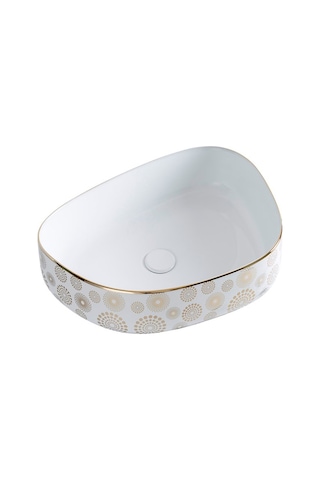 Eva Banyo Lena E-2107Ab Tezgah Üstü Porselen Lavabo