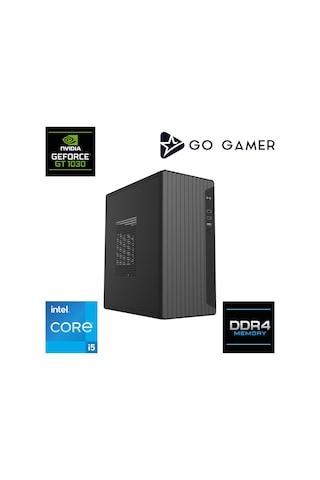 Go Gamer E220 i5-12400F 16 GB 1 TB SSD GT1030 4 GB Free Dos Oem Paket Masaüstü Oyuncu Bilgisayarı