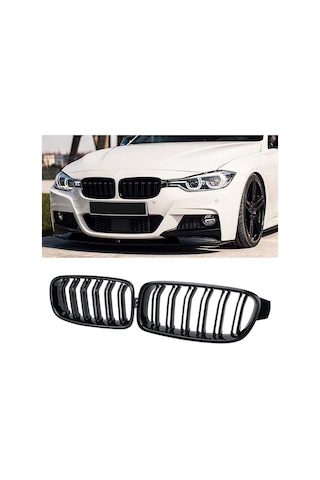 Bmw  3 Serisi F30 2012 -2018 M3 Böbrek Panjur Piano  Black