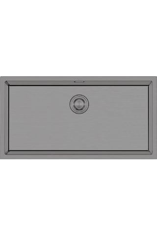 Crauf Stella 4470 Pvd Mat Gri Paslanmaz Çelik Mutfak Eviyesi Mat Gri