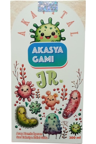 Akavital Jr. Arap Zamkı İçeren Sıvı Takviye Edici Gıda 300 ML
