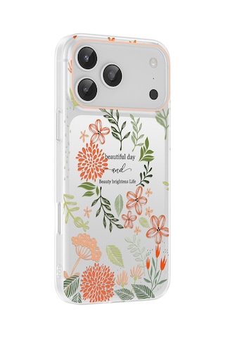 Apple iPhone Uyumlu 17 Pro Max Kılıf Kamera Korumalı Desenli Zore Klip Kapak - Beautiful -
