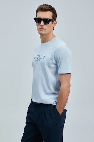 Lufian Love Modern Grafik T- Shirt Mavi Mavi 111020238100300 Mavi