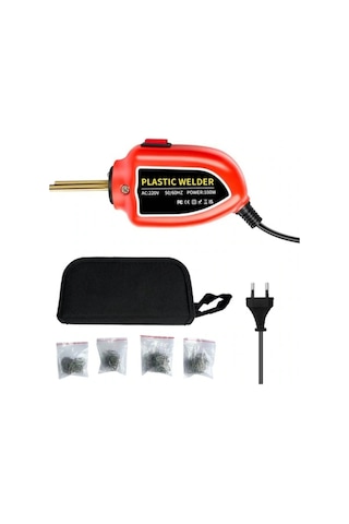 Mufunye Araba Tampon Tamiri Makinesi - Plastik Kaynak Aleti, 0.6mm M/0.8mm V Dalgalı Çivi, Led Göstergeli 200psc Kaynak Makinesi