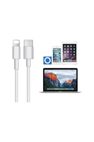 Apple iPhone Uyumlu Şarj Hızlı Data Kablosu Usb-c To Lıghtıng Kablosu 1 Metre