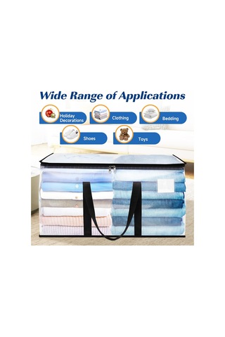 Youmex 2 Adet Taşıma Çantası - Büyük Kapasiteli, Su Geçirmez, Ev Ve Ofis Kullanıma Uygun, Yüksek Kaliteli Pp/pe Malzeme Şeffaf