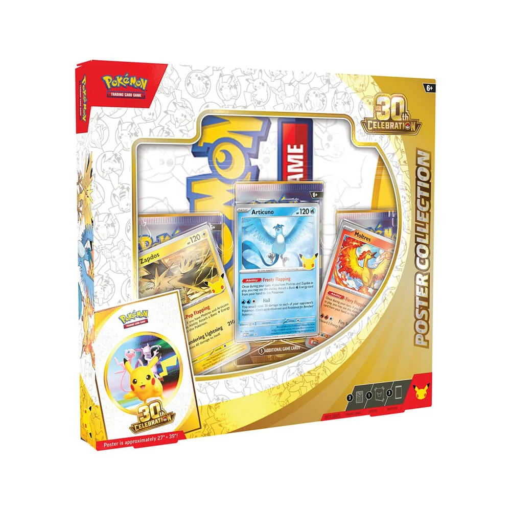 Pokémon Tcg: 30 Th Celebrations Poster Collection Box - 30. Özel Yıldönümü Koleksiyon Seti