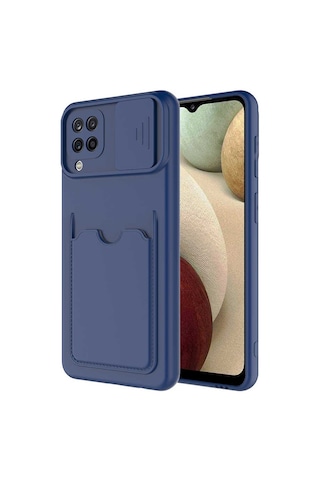 Zore Galaxy Uyumlu A12 Kılıf Msra Kartix Kapak - Kırmızı Kırmızı