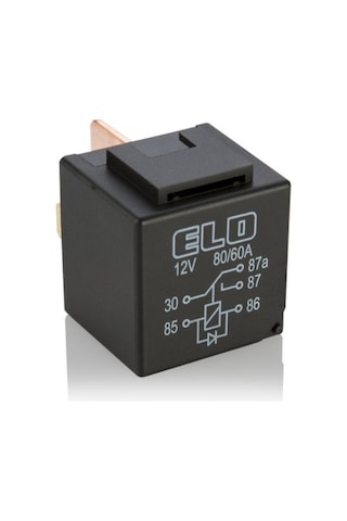 12v 80/60a Diyotlu Güç Rölesi 5 Fişli No 80a / Nc 60a