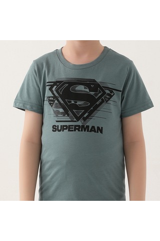 SuperMan L1644-3 Çocuk Pastel Yeşil Alt Üst Takım