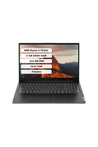 Lenovo V15 G4 AMN 82YU0124TX R5-7520U 8 GB 512 GB SSD 15.6" Dos FHD Dizüstü Bilgisayar