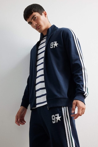 Defacto Nefes Alabilen Boxy Fit Sweatshirt F0106AX25AU Lacivert