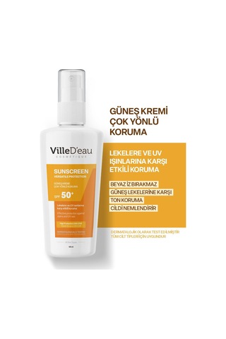 Villed'eau Leke Karşıtı Çok Yönlü Güneş Kremi SPF50+ 125 ML